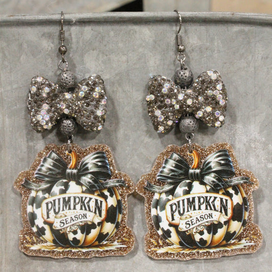 Pumpkin Season Dangle Earrings
