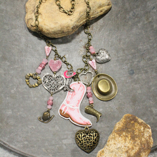 My Heart Belongs To All Things Western Charm'd Necklace