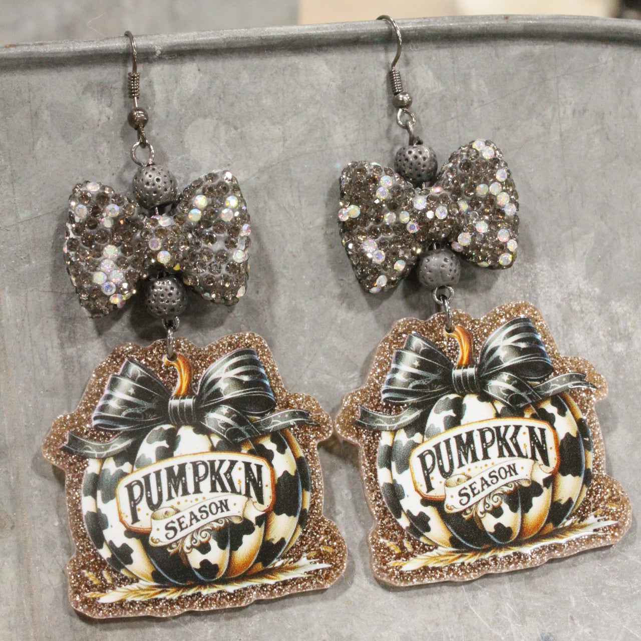 Pumpkin Season Dangle Earrings