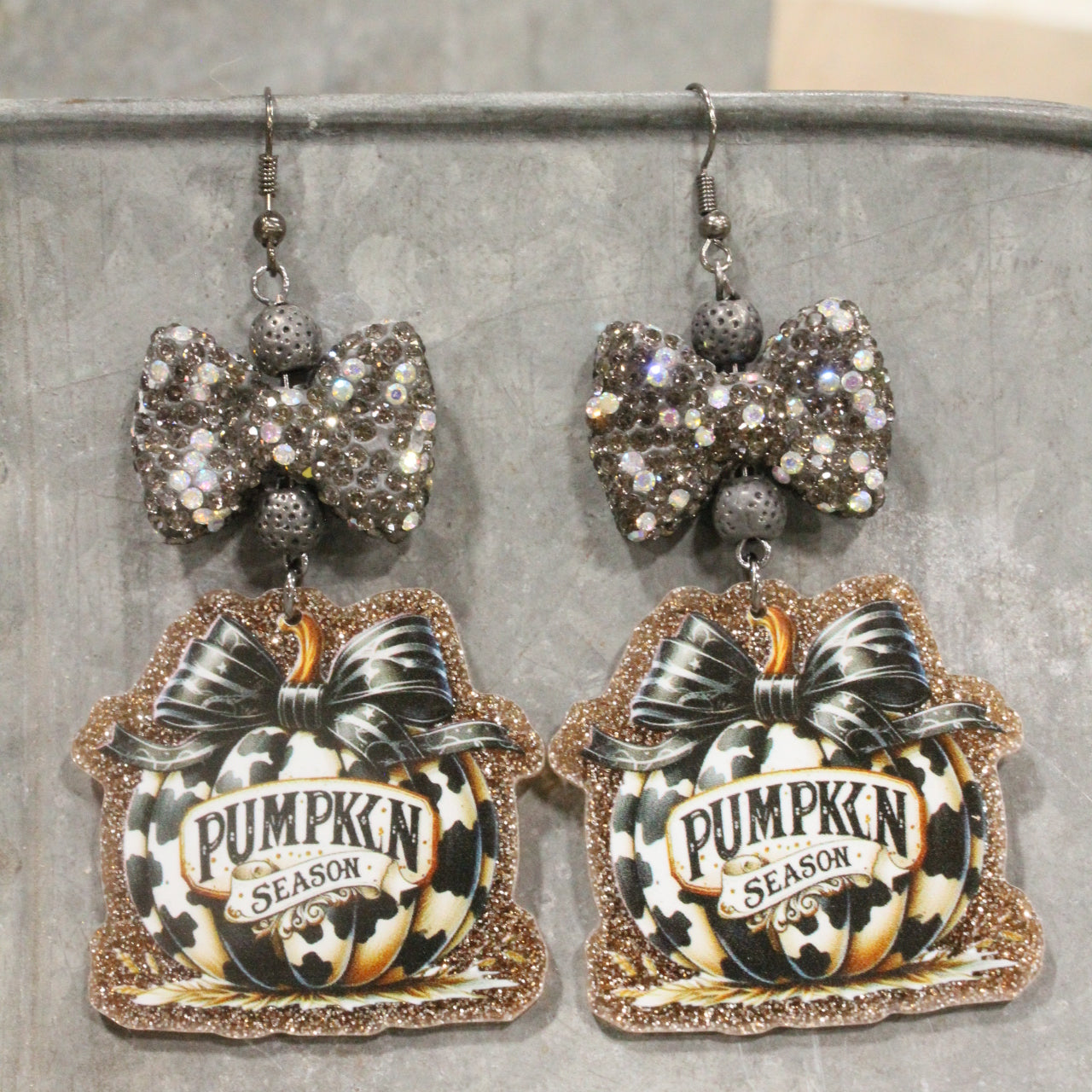 Pumpkin Season Dangle Earrings