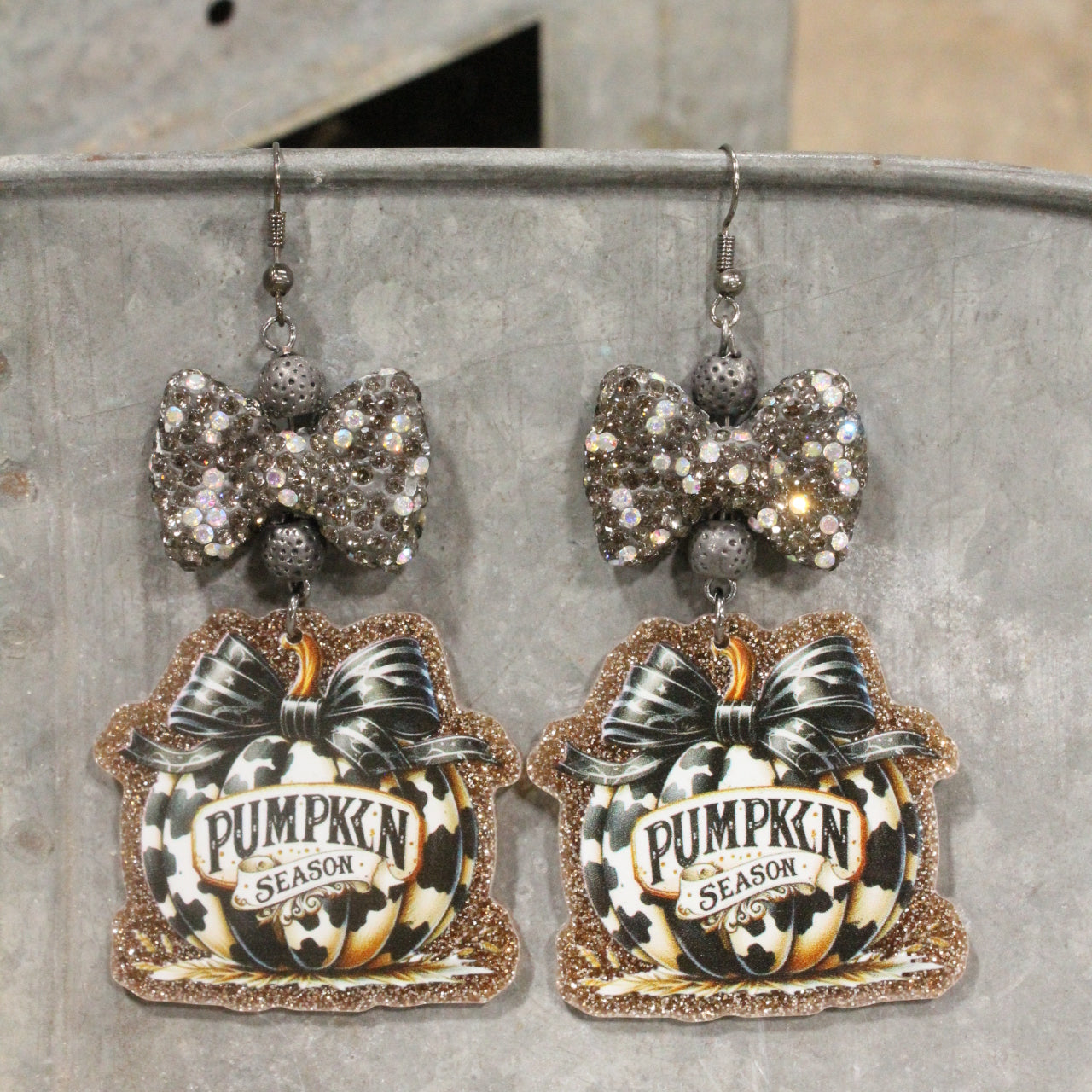 Pumpkin Season Dangle Earrings