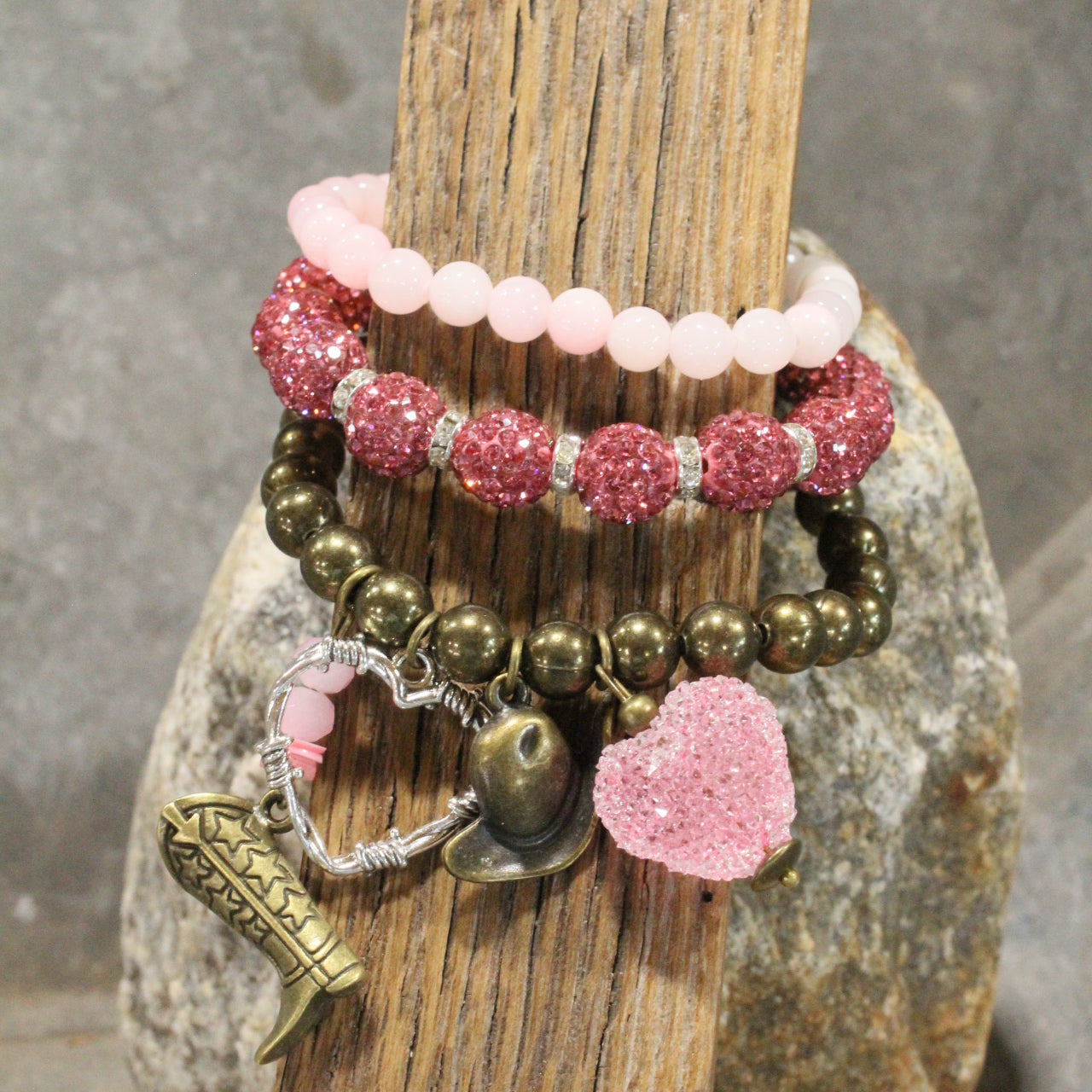 My Heart Belongs To All Things Western Charm'd Bracelet Set