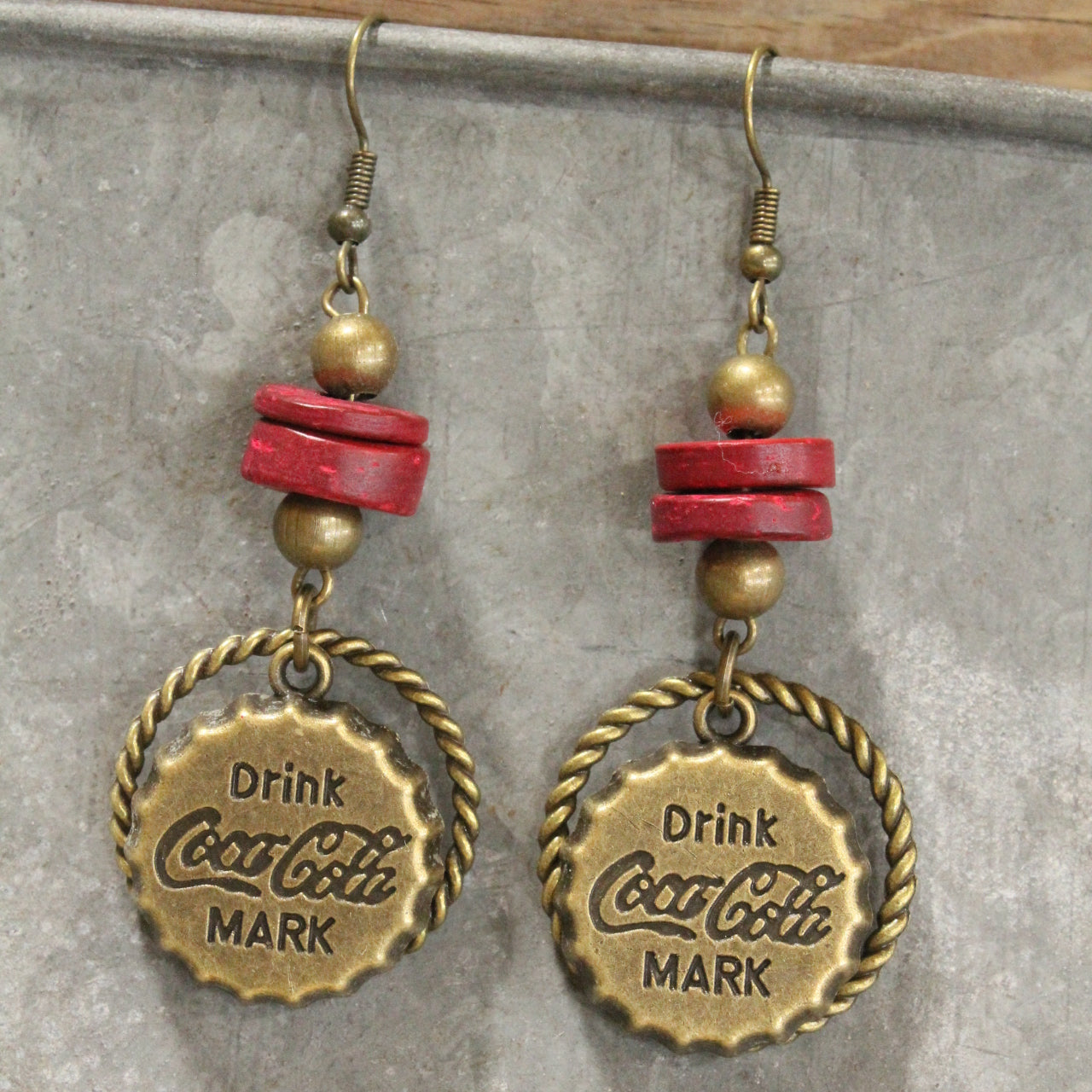 Hit The Road On Route 66 Charming Dangle Drop Earrings