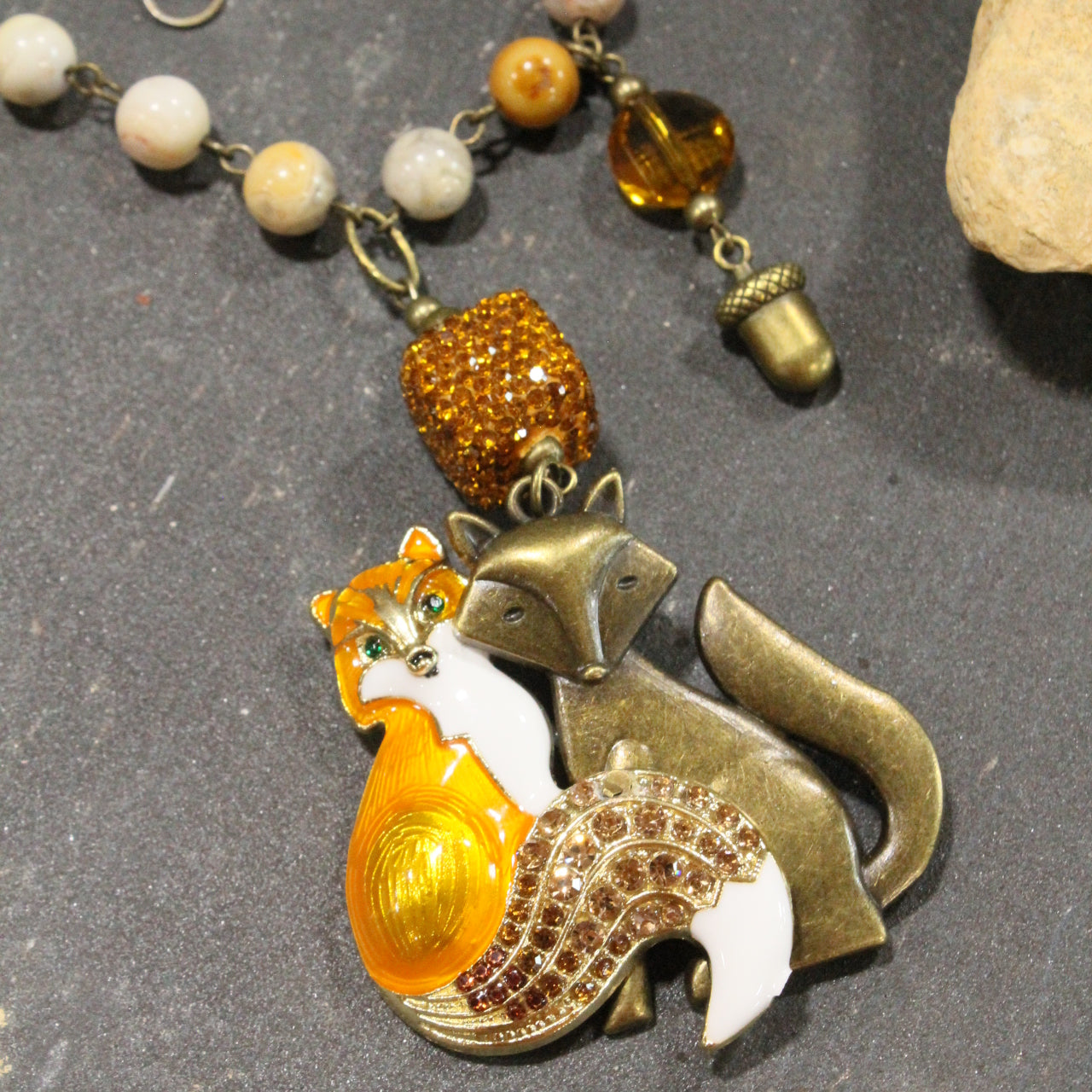 Foxy Copper Charm'd Necklace