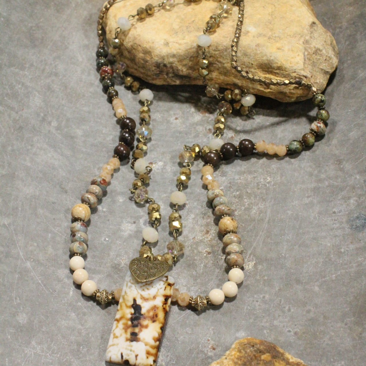 Rock Solid In Love With You Layered Necklace