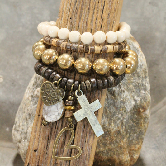 Rock Solid In Love With You Bracelet Set