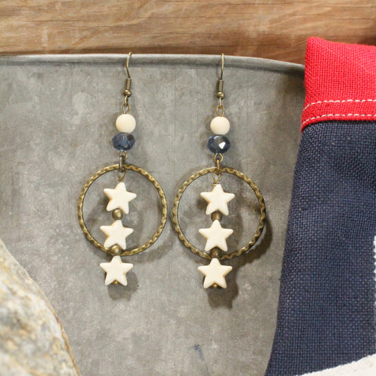 Shining Star Dangle Earrings