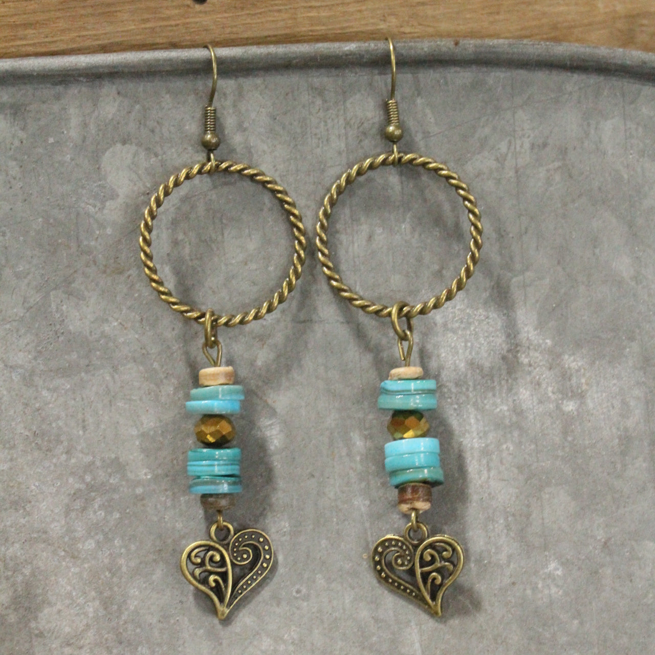 Cold As Ice Heart Dangle Earrings