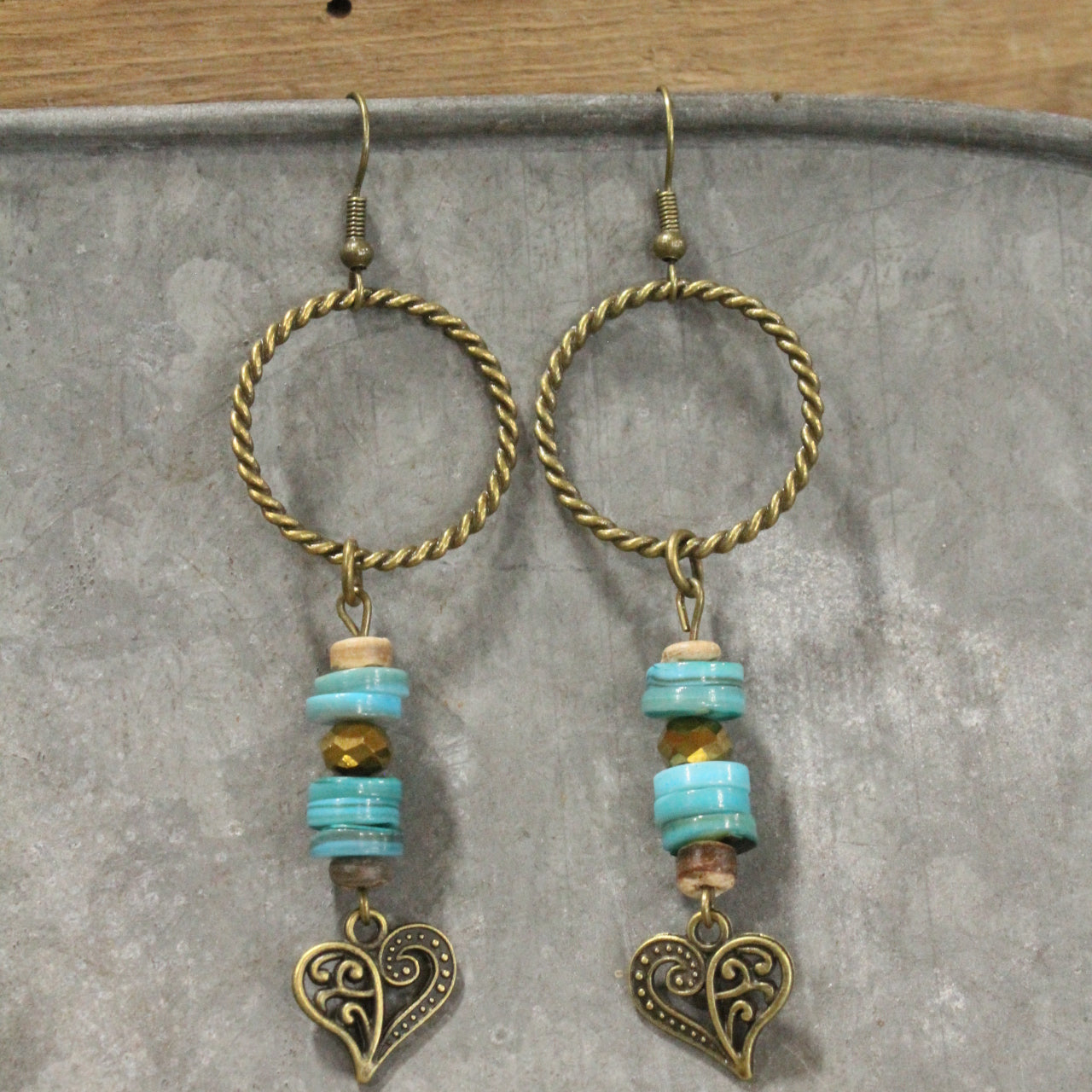 Cold As Ice Heart Dangle Earrings