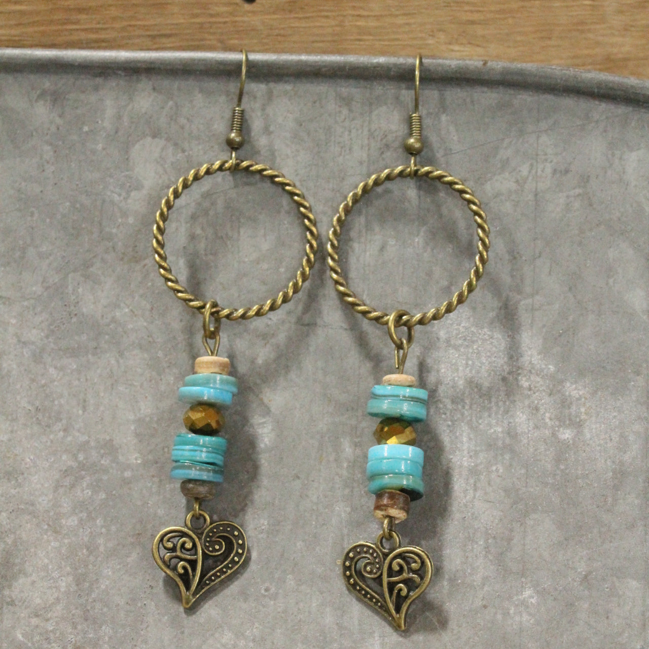 Cold As Ice Heart Dangle Earrings