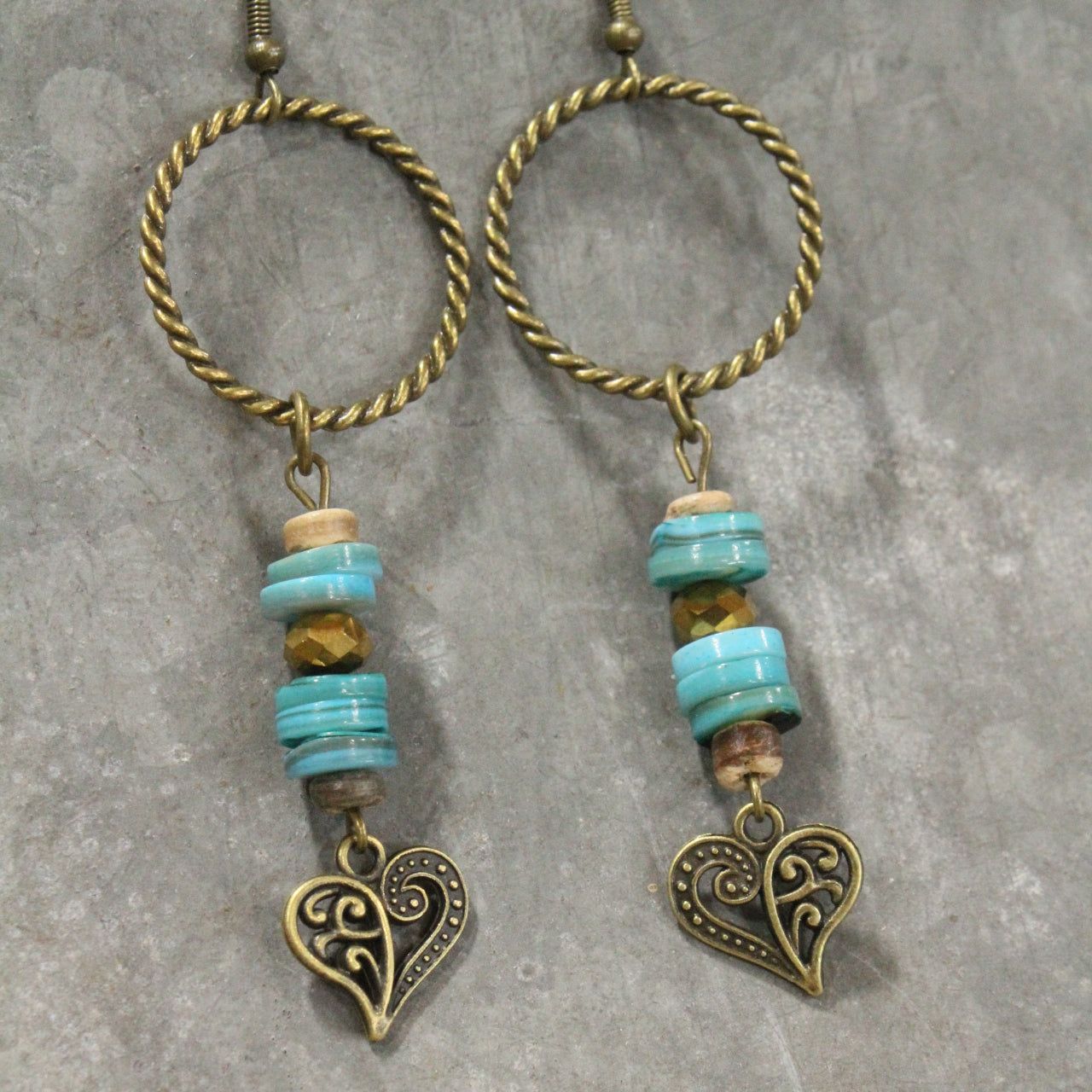 Cold As Ice Heart Dangle Earrings