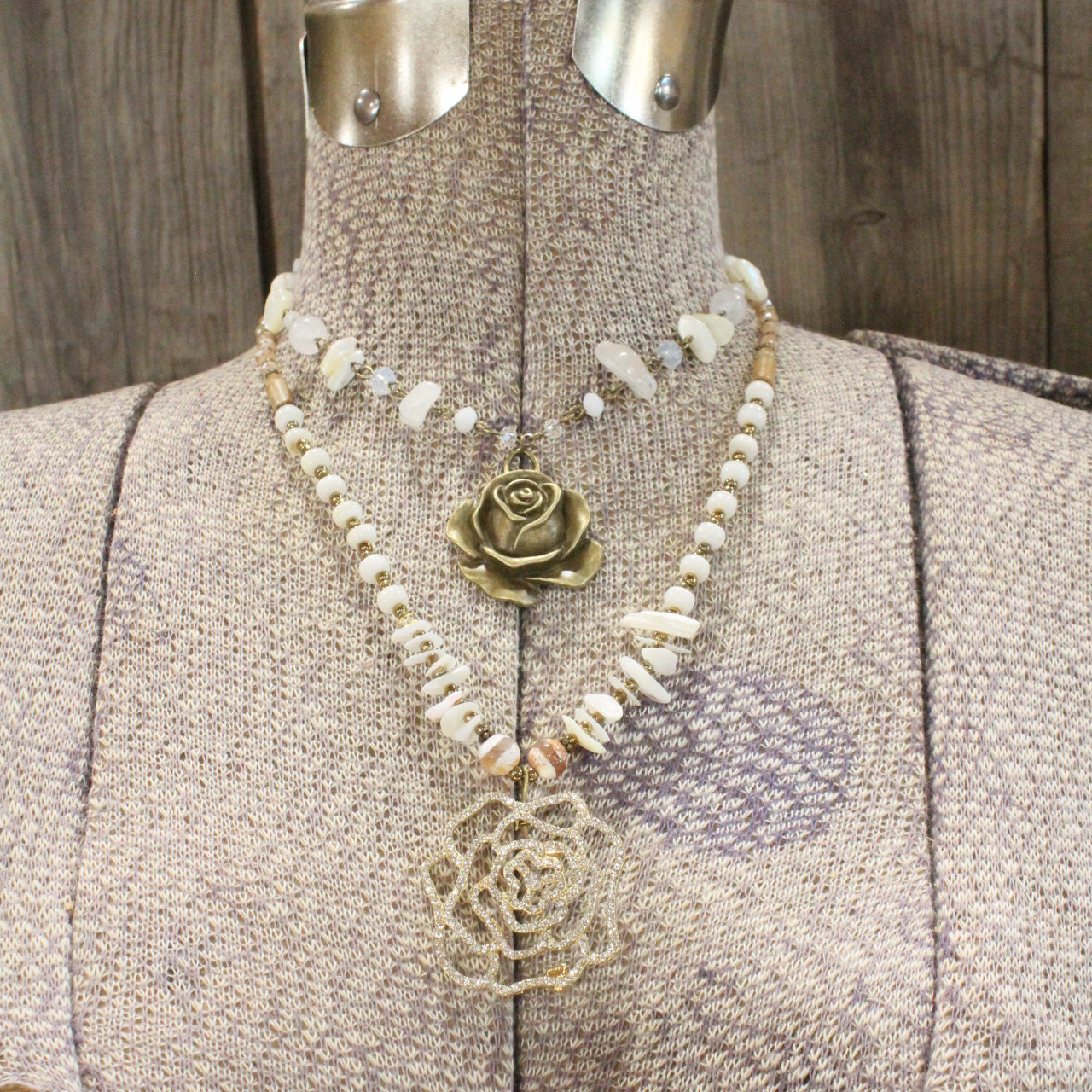 Give her Roses Layered Necklace