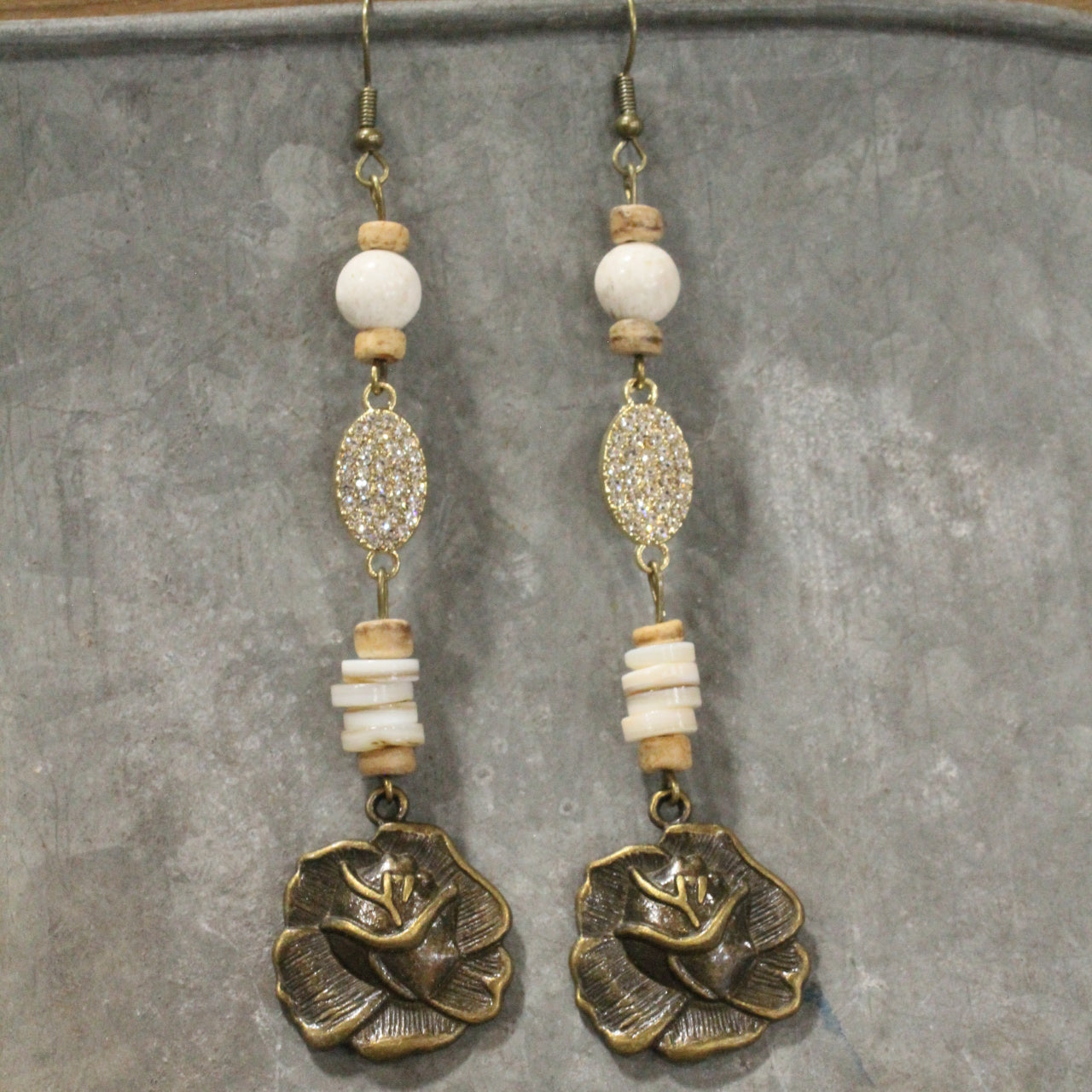 Give her Roses Dangle Earrings