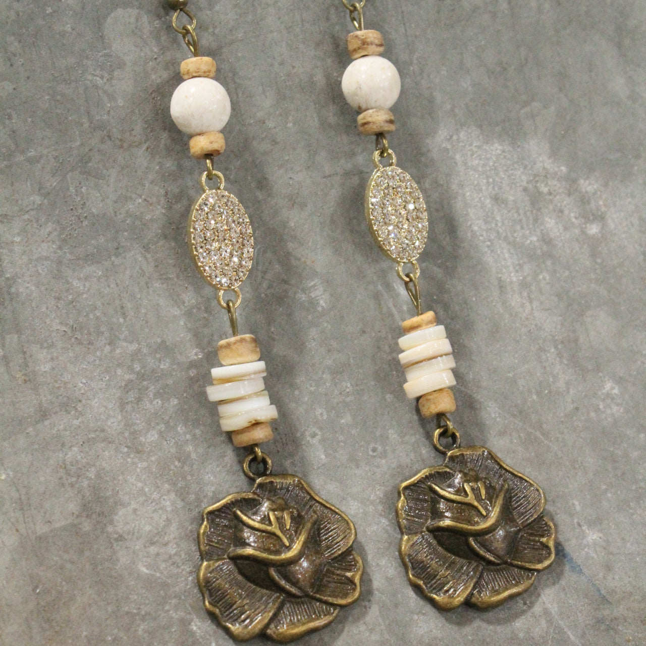 Give her Roses Dangle Earrings