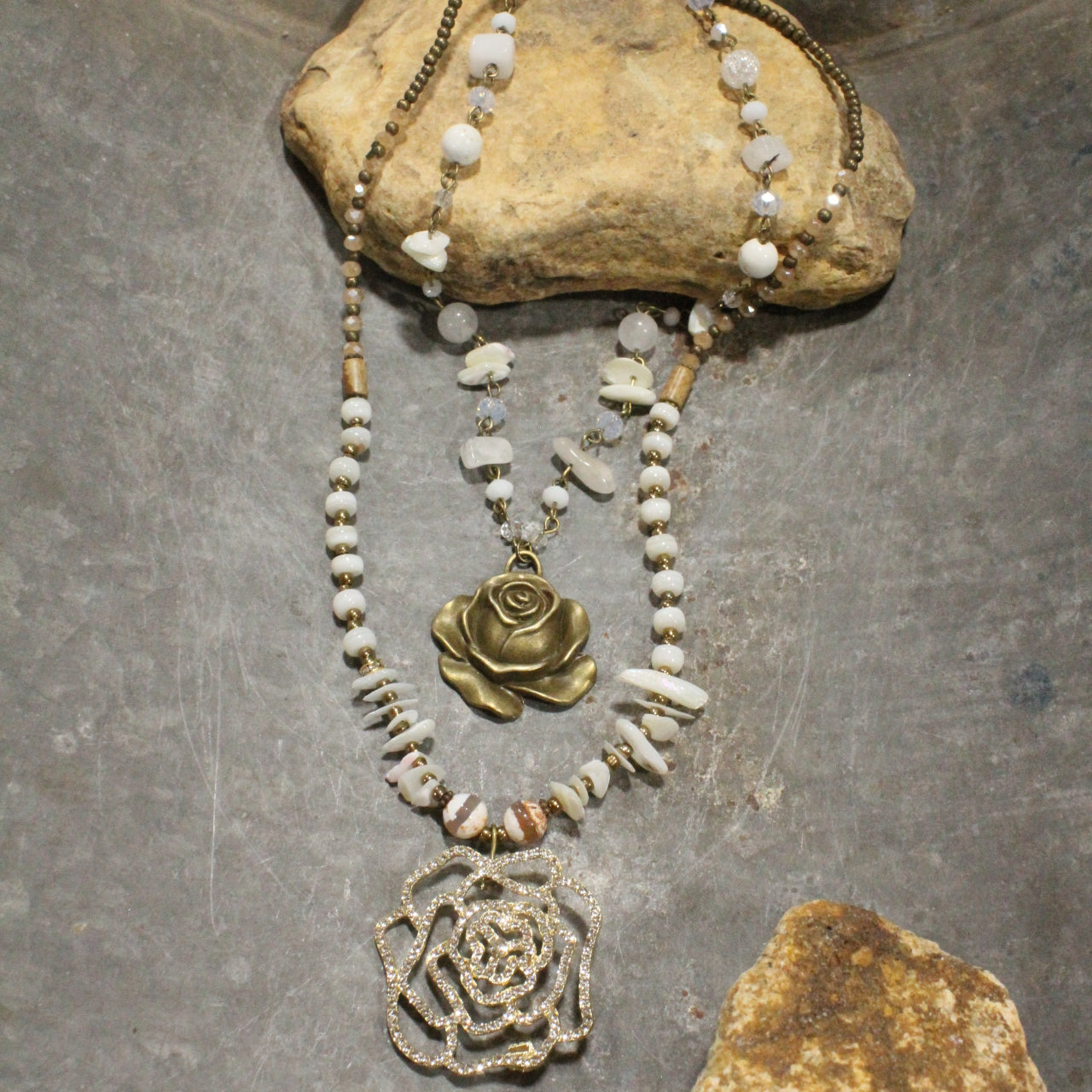 Give her Roses Layered Necklace