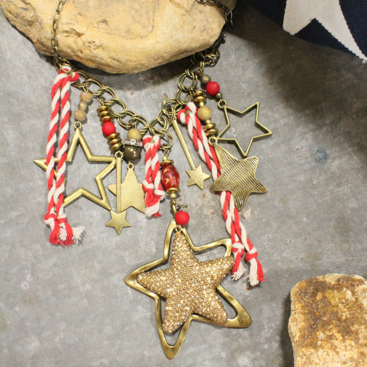 Falling Stars Charm'd Necklace