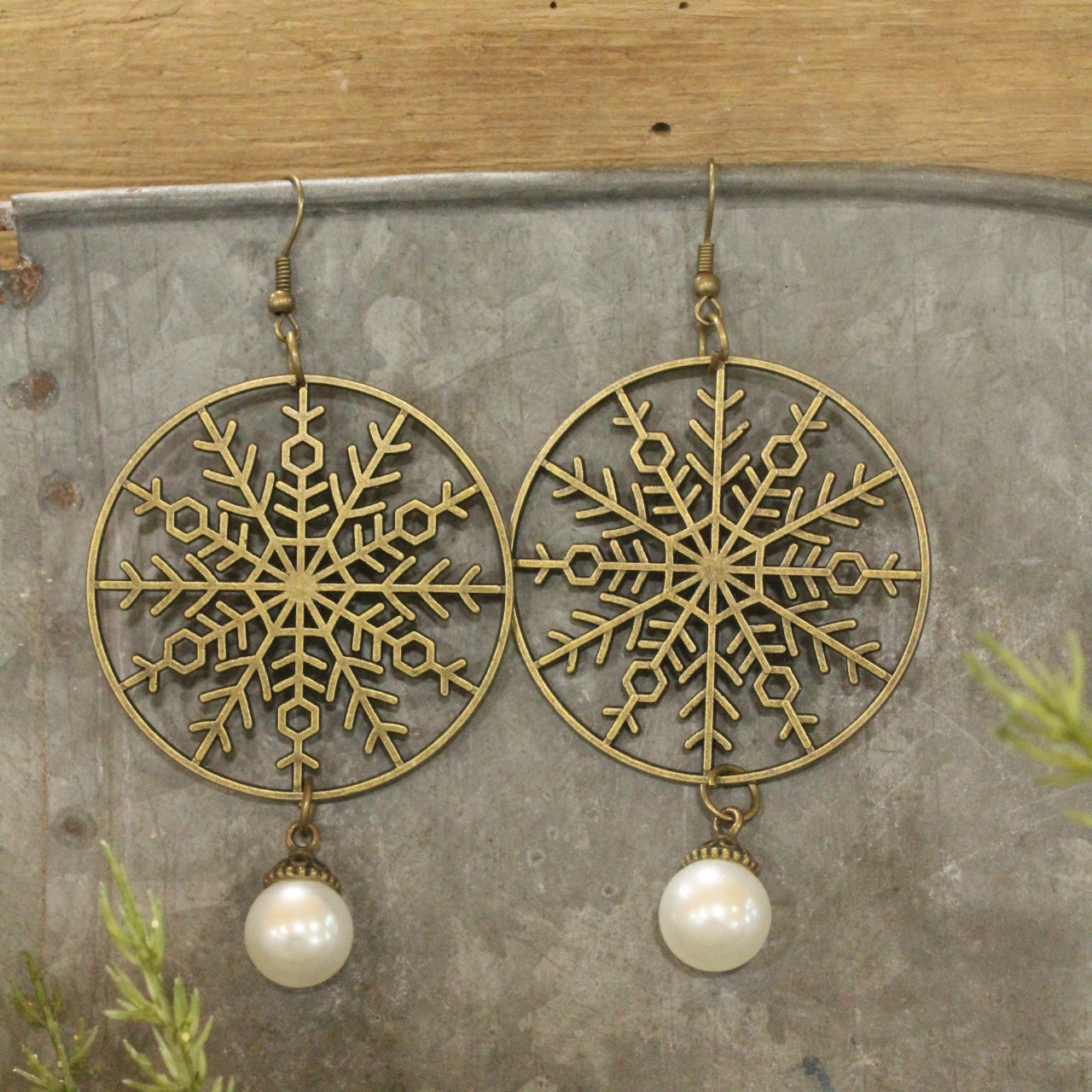 Snowballs & Snowflakes Dangle Earrings