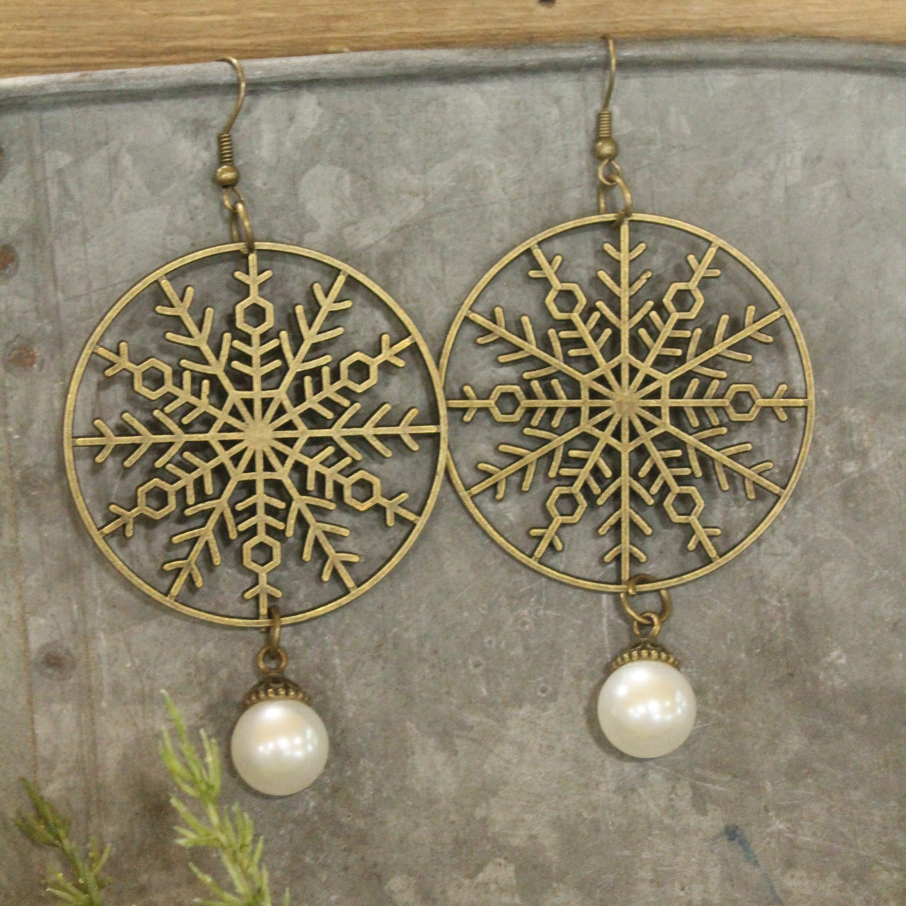 Snowballs & Snowflakes Dangle Earrings