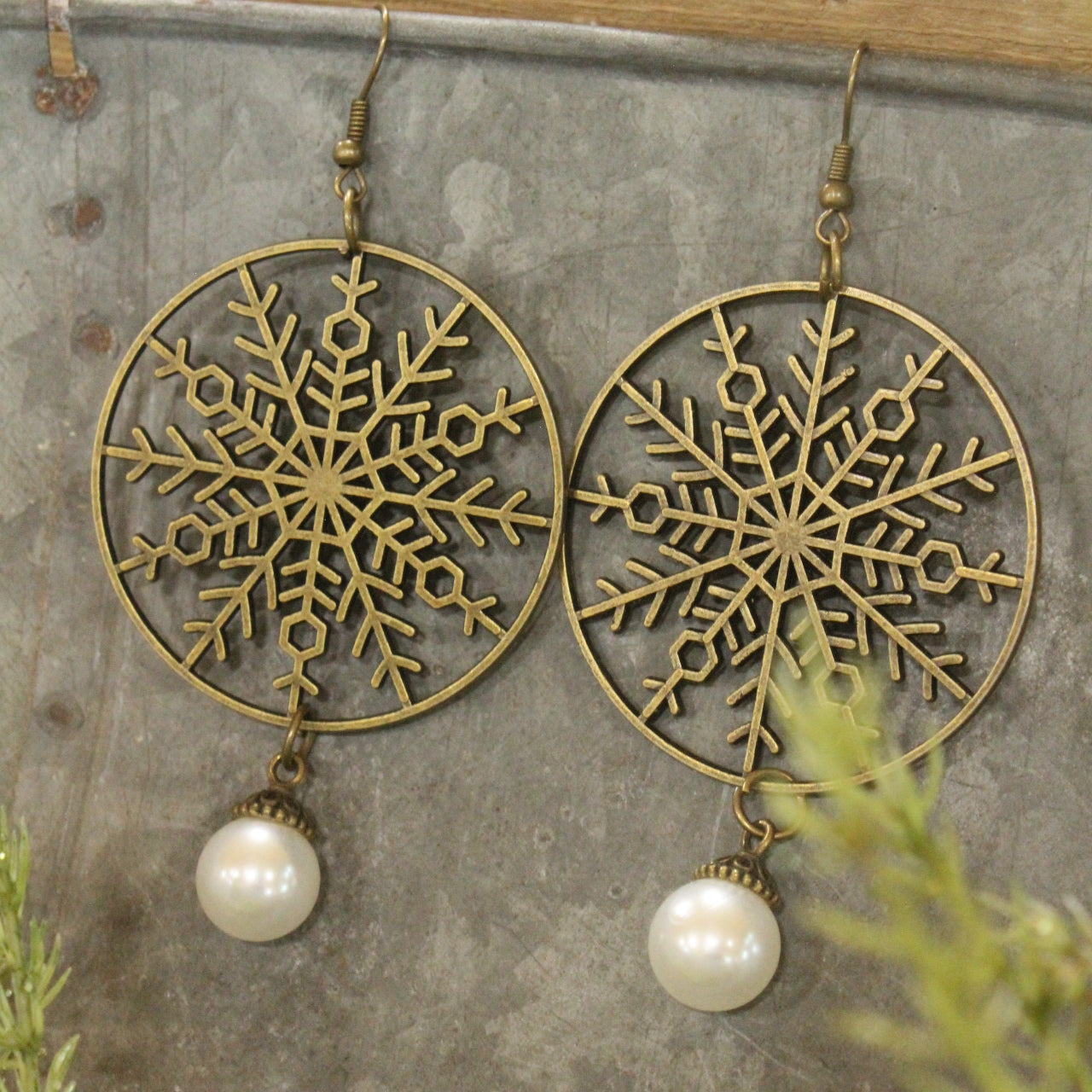 Snowballs & Snowflakes Dangle Earrings