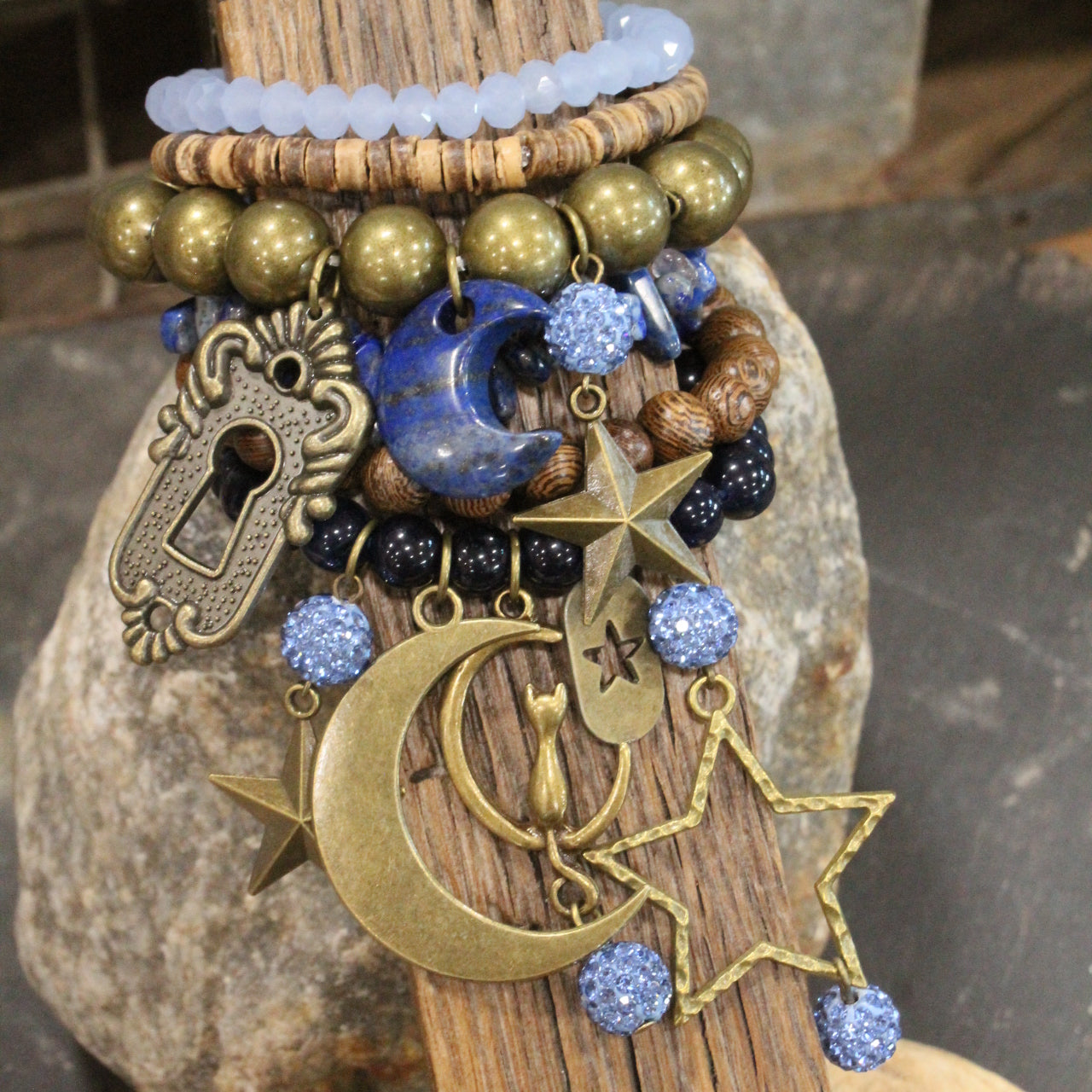 Midnight Blues Charm'd Bracelet Set
