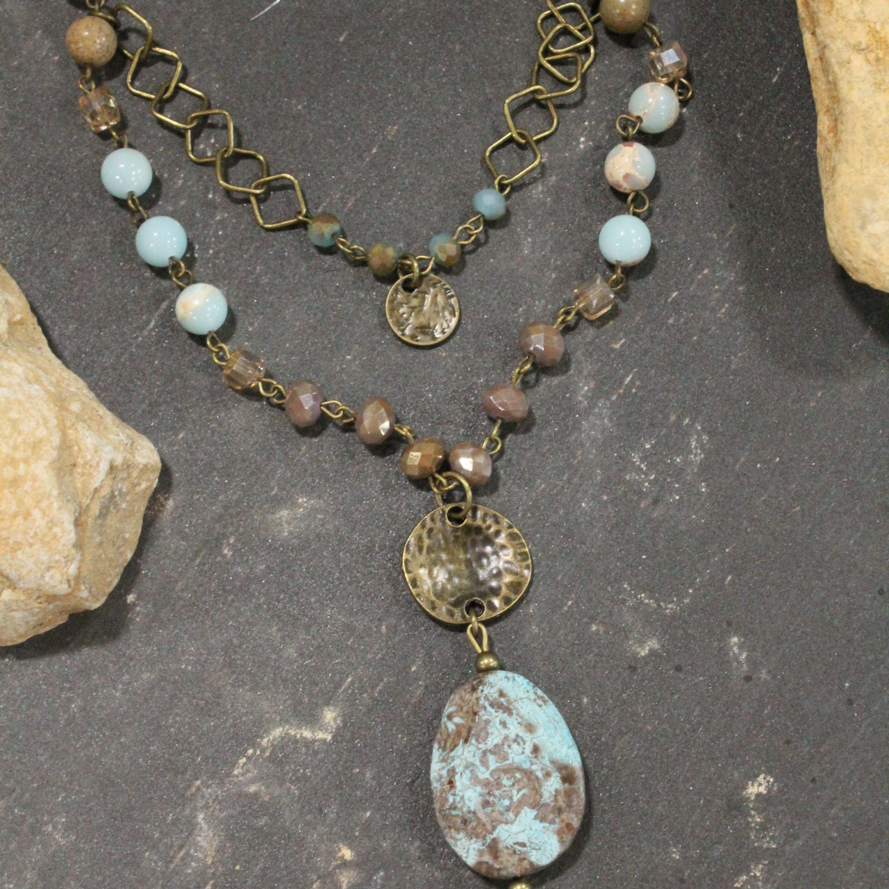 Loving Earth Tones Layered Necklace