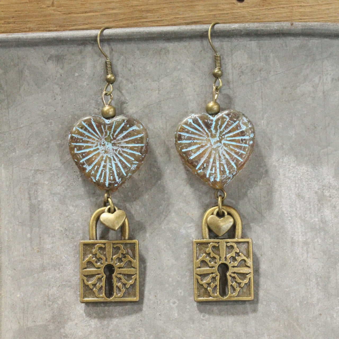 Unlocking Our Hearts Dangle Earrings