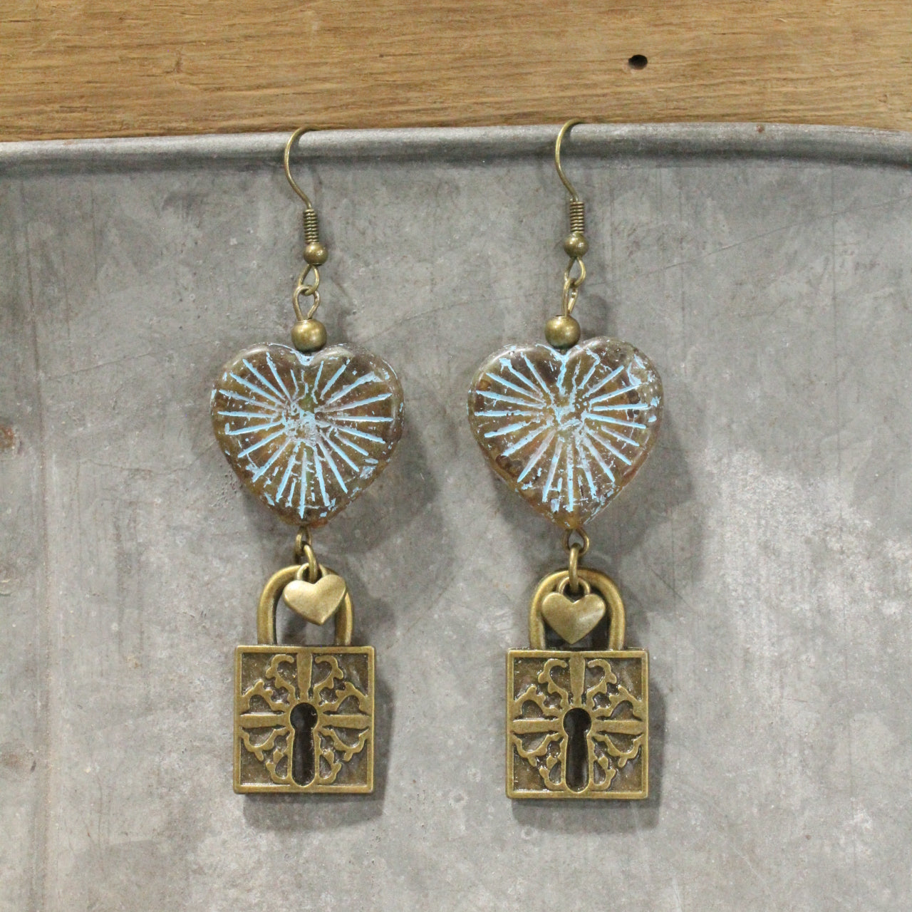 Unlocking Our Hearts Dangle Earrings