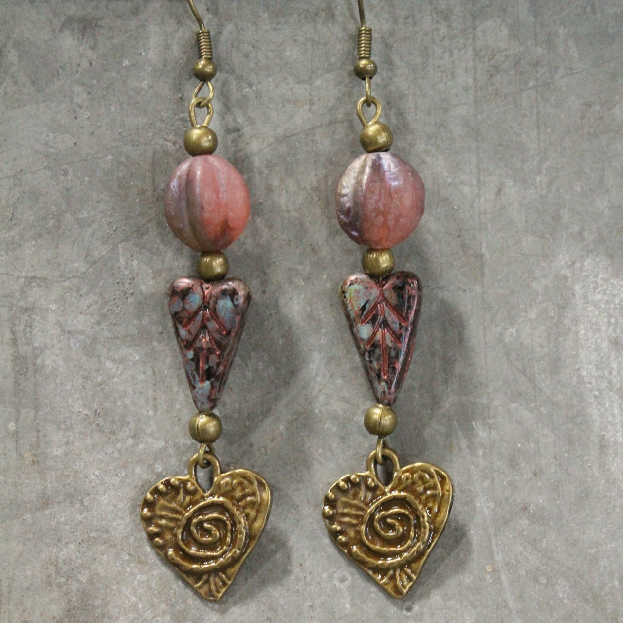 So Charming Heart Dangle Earrings
