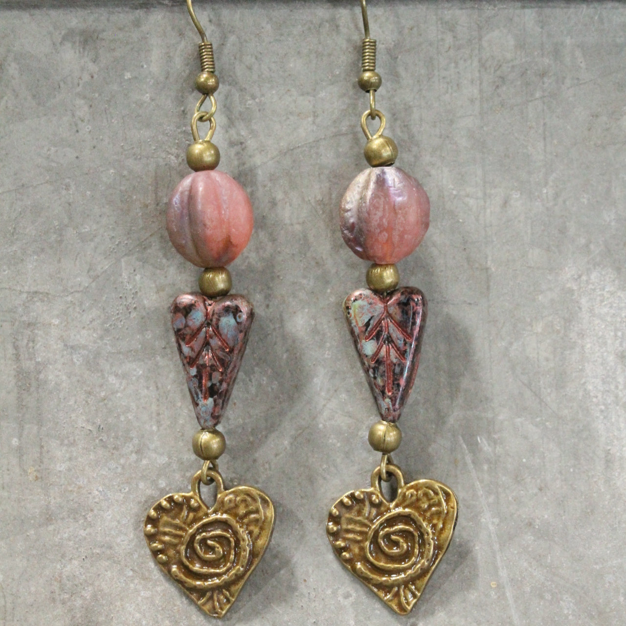 So Charming Heart Dangle Earrings