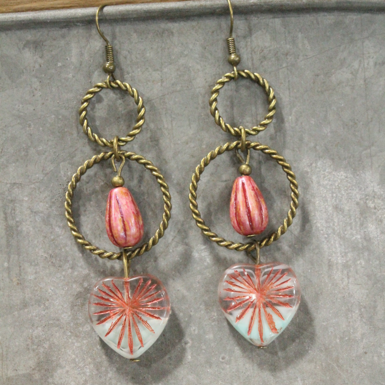 Mesmerized With You Heart Dangle Earrings