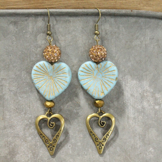 Queen Of Hearts Dangle Earrings