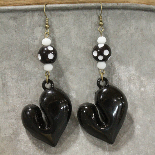 My Heart Over Flows Dangle Earrings