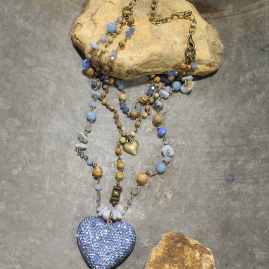 What A Charmer Heart Layered Necklace