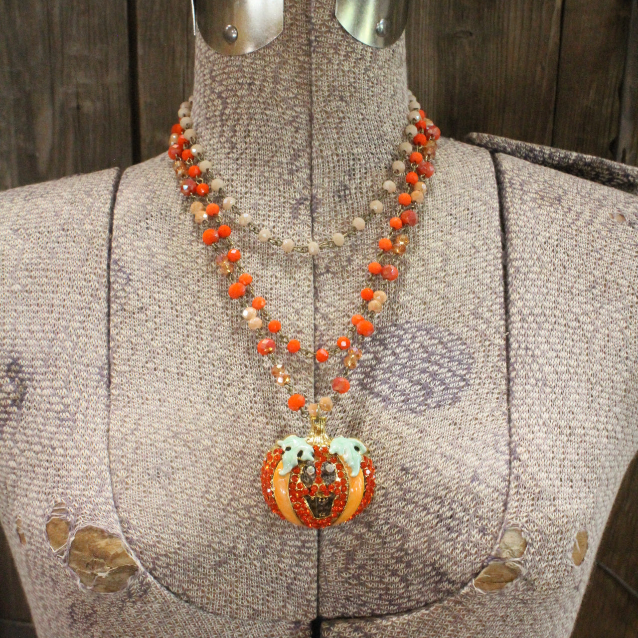 Bohemian Layered Laughing Jack Layered Necklace