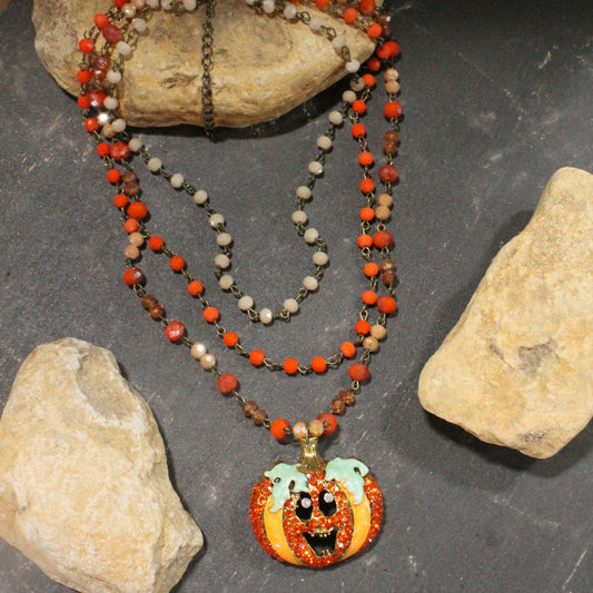 Bohemian Layered Laughing Jack Layered Necklace
