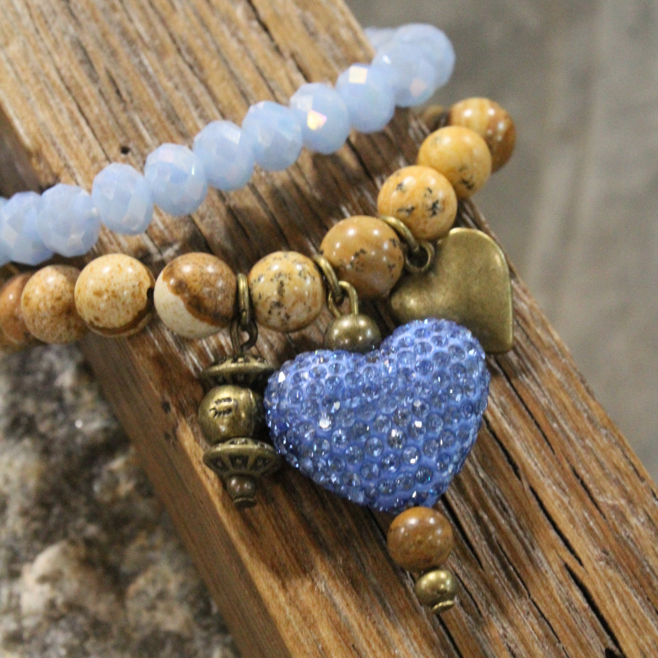 What A Charmer Heart Bracelet Set