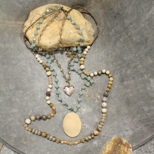 Warming My Heart Layered Necklace