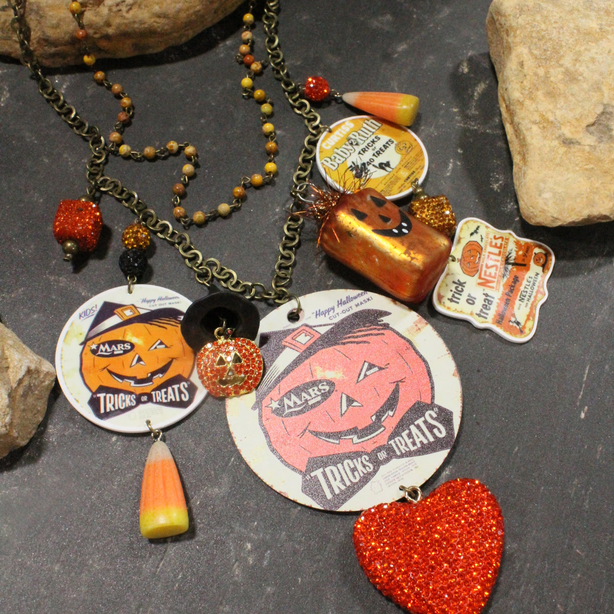 Just Treats NO Tricks Charm'd Necklace