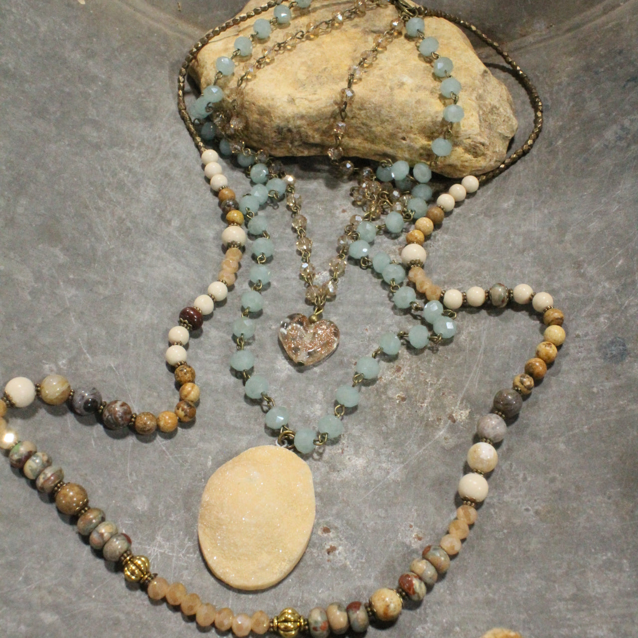 Warming My Heart Layered Necklace