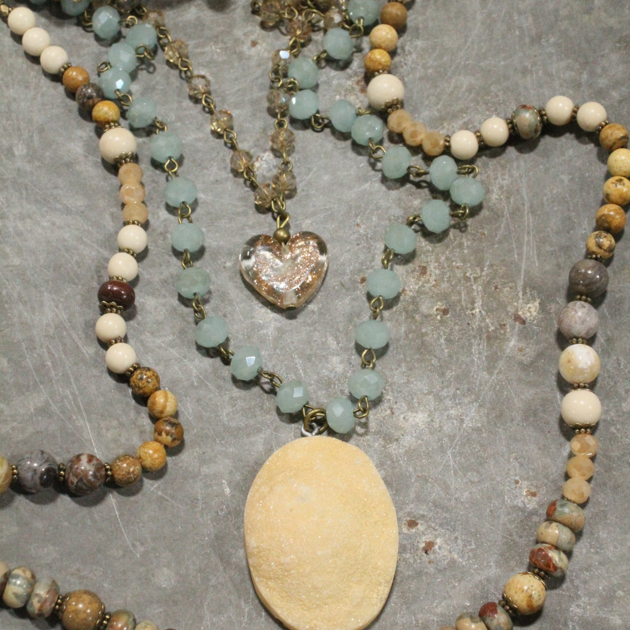 Warming My Heart Layered Necklace