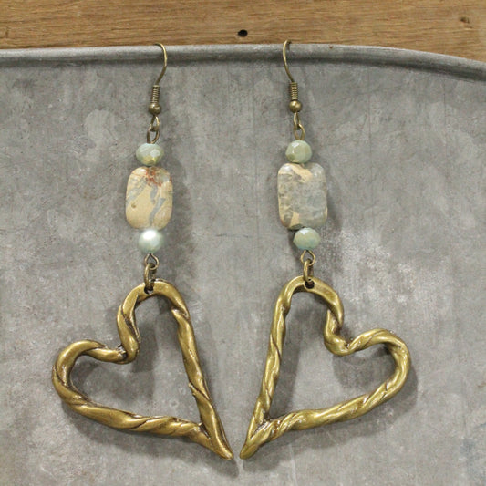 Warming My Heart Dangle Earrings