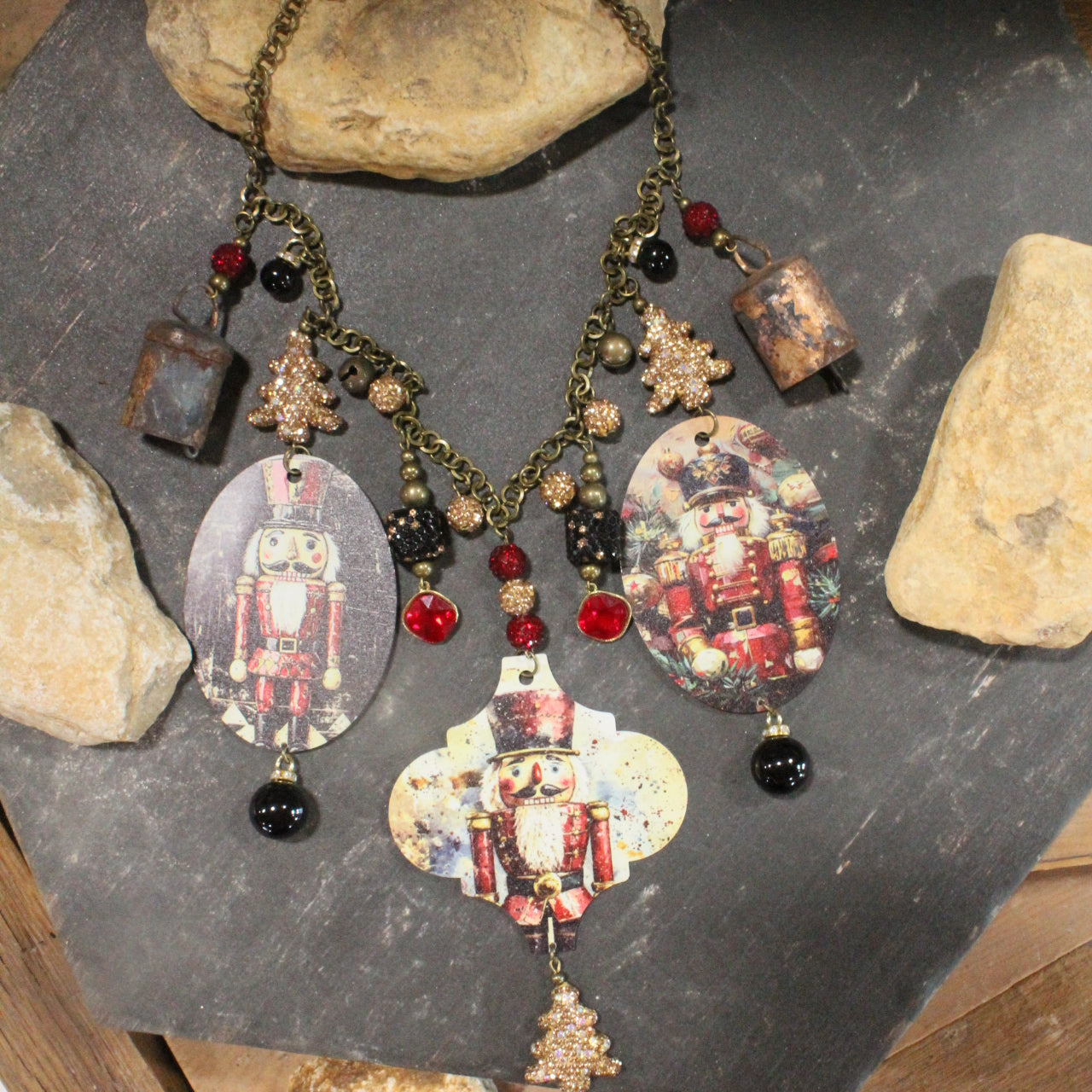 Nutty Over These Nutcrackers Charm'd Necklace