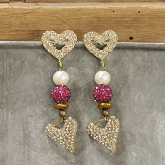 Cheerful Heart Dangle Earrings