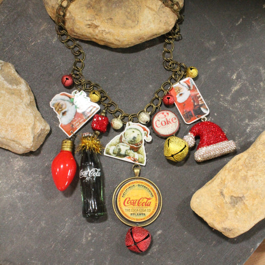Holidays Coca Cola Style Charm'd Necklace