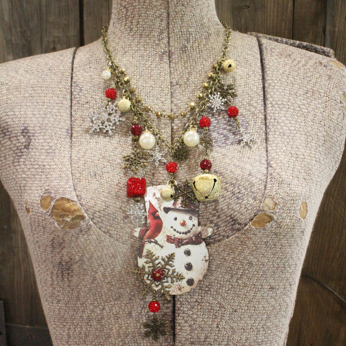 Snowflake Winter Charm'd Necklace