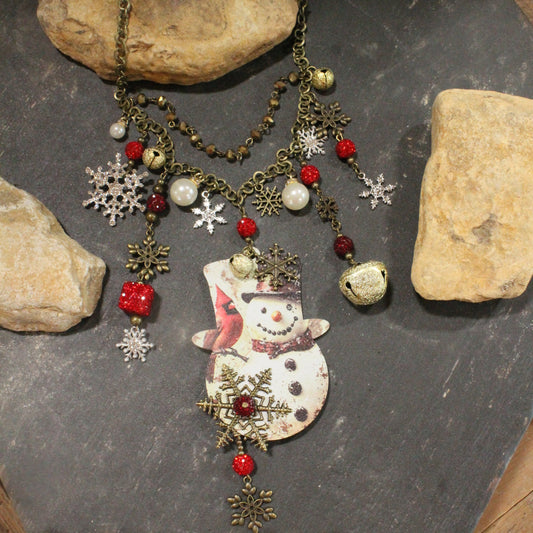 Snowflake Winter Charm'd Necklace