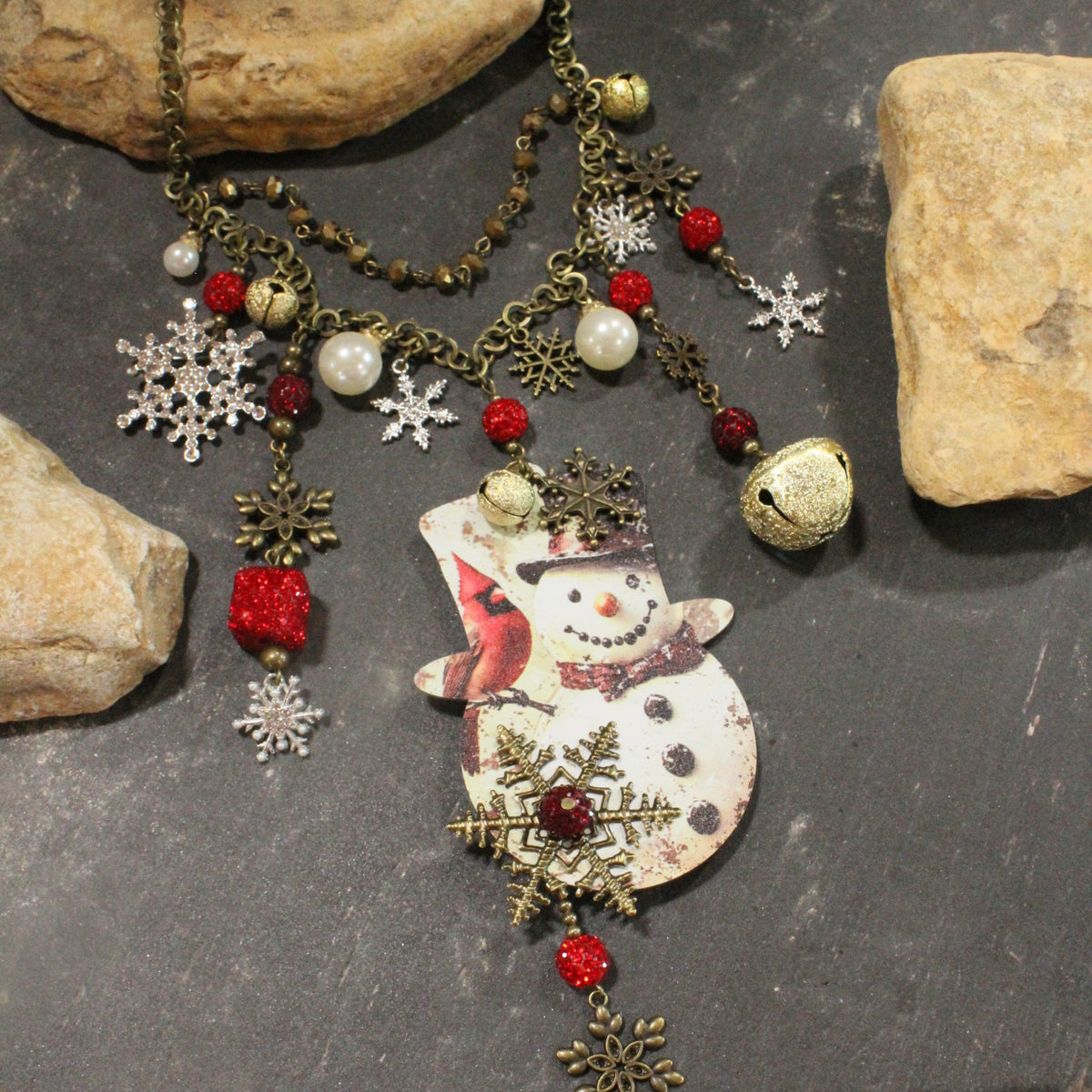 Snowflake Winter Charm'd Necklace