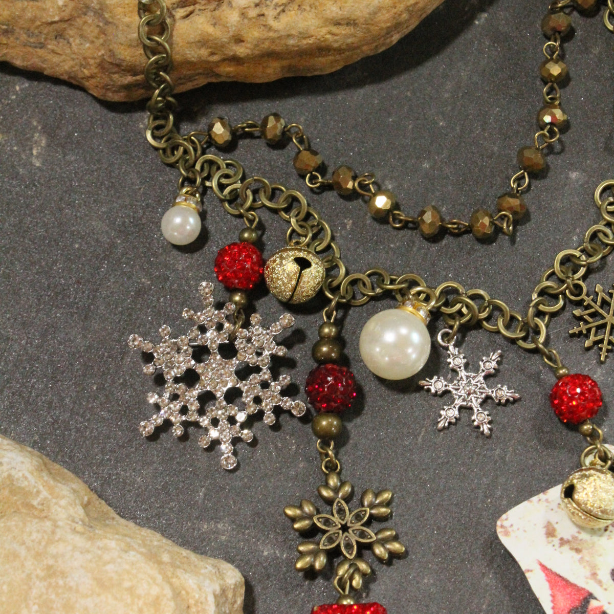 Snowflake Winter Charm'd Necklace