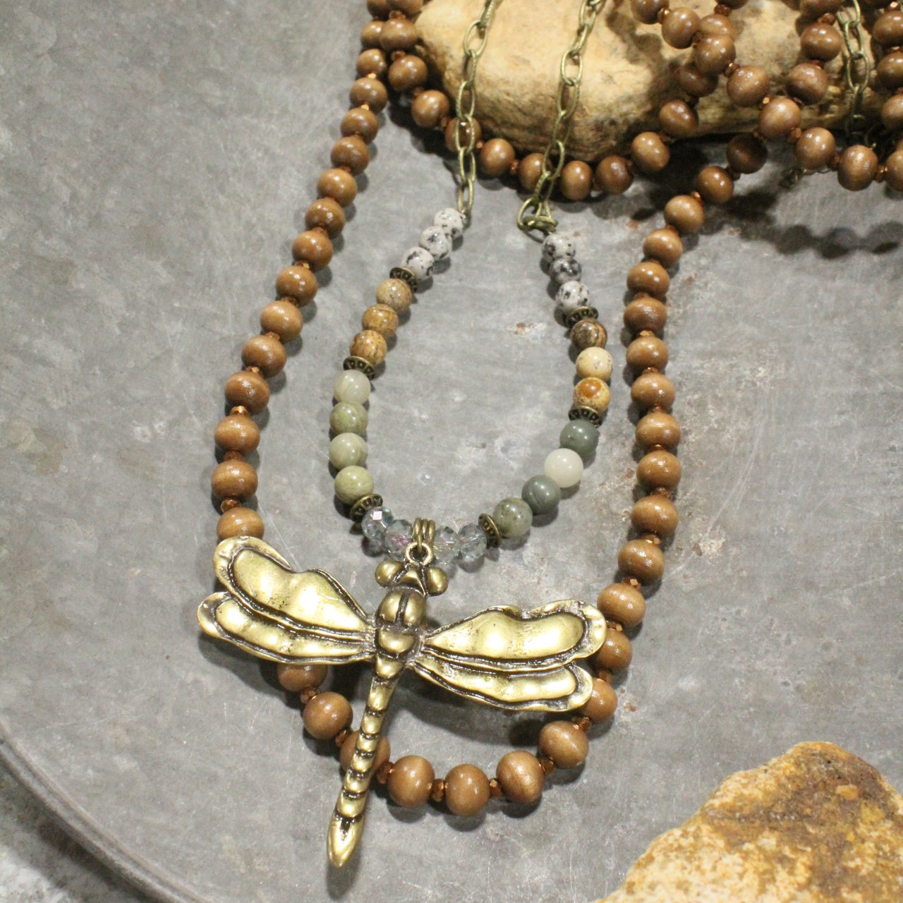 Flying Away Retreat Boho Layered Necklace