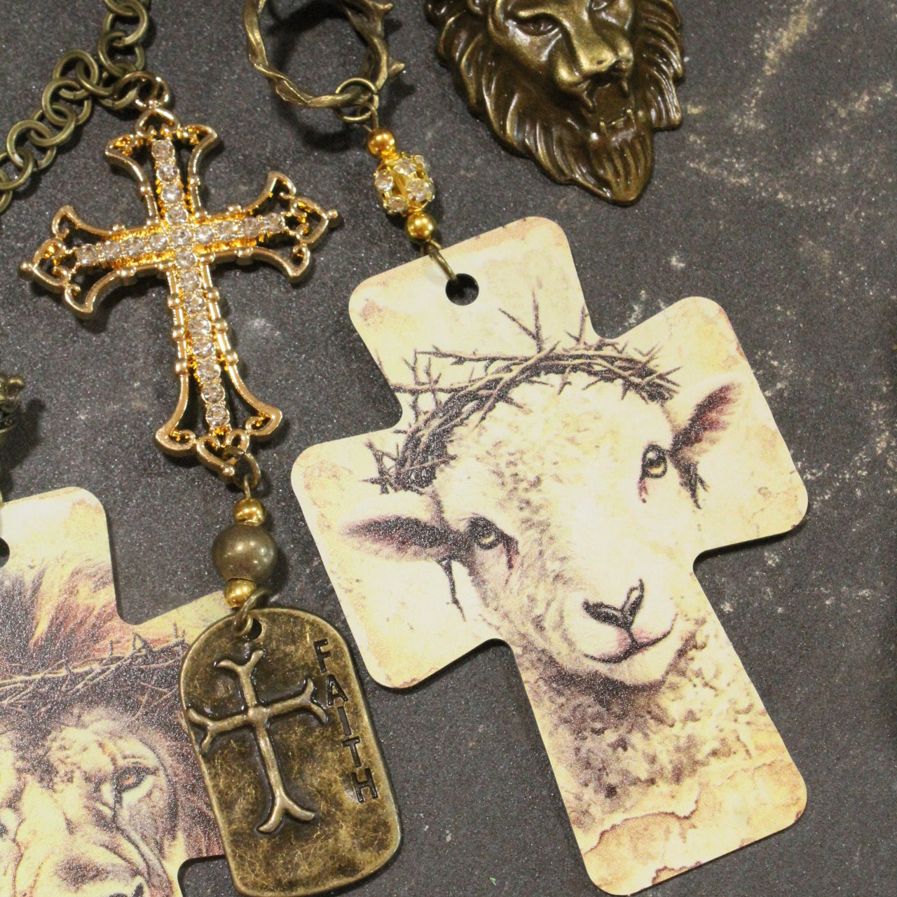 The Lion & The Lamb Charm'd Necklace